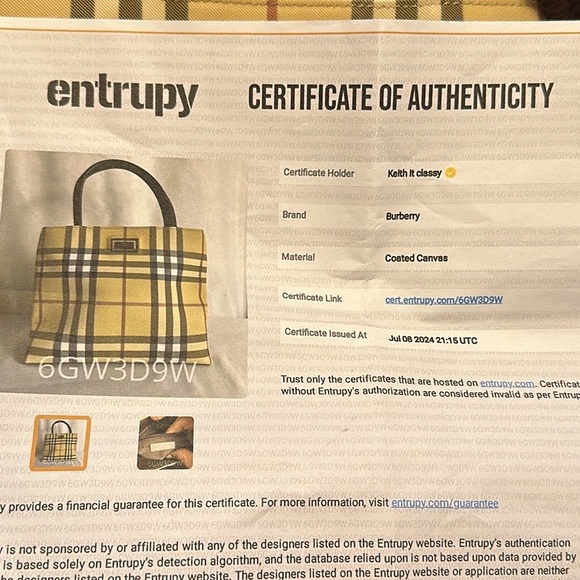 Vintage Burberry Mini Tote-bag - Picture 8 of 8